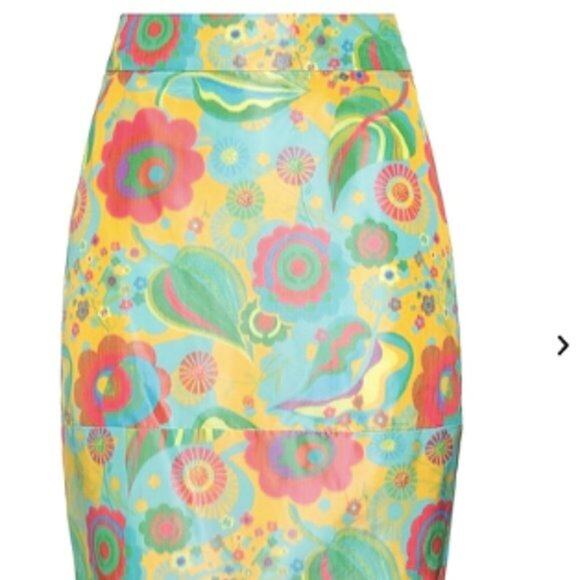Marni floral a line skirt multicolor size 6 - Picture 1 of 8